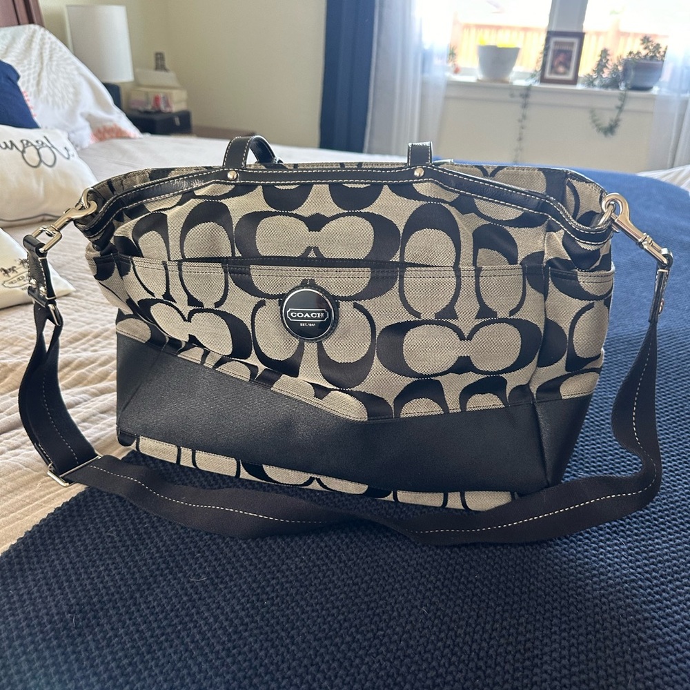 Coach XL Diaper Bag & Matching Wallet